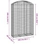Cesta gaviones forma arco hierro galvanizado 150x50x220/240 cm de vidaXL, Maceteros y jardineras - Ref: Foro24-153461, Precio...