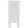 Mesa bar con estante madera contrachapada blanco 102x50x103,5cm en Mesas de comedor | Comprar online en Foru.es