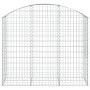 Cesta gaviones forma arco hierro galvanizado 150x50x120/140 cm de vidaXL, Maceteros y jardineras - Ref: Foro24-153456, Precio...