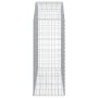 Cesta gaviones forma arco hierro galvanizado 150x50x120/140 cm de vidaXL, Maceteros y jardineras - Ref: Foro24-153456, Precio...