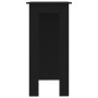 Mesa bar con estante madera contrachapada negro 102x50x103,5 cm en Mesas de comedor | Comprar online en Foru.es
