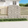 Cesta gaviones forma arco hierro galvanizado 200x30x220/240 cm de vidaXL, Maceteros y jardineras - Ref: Foro24-153471, Precio...