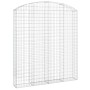 Cesta gaviones forma arco hierro galvanizado 200x30x220/240 cm de vidaXL, Maceteros y jardineras - Ref: Foro24-153471, Precio...