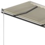 Toldo automático retráctil con postes color crema 3x2,5 m en Toldos | Comprar online en Foru.es