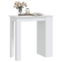 Mesa bar estante almacenaje contrachapada blanco 102x50x103,5cm en Mesas de comedor | Comprar online en Foru.es