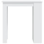 Mesa bar estante almacenaje contrachapada blanco 102x50x103,5cm en Mesas de comedor | Comprar online en Foru.es