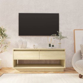 Mueble para TV madera contrachapada roble Sonoma 102x41x44 cm en Muebles TV | Comprar online en Foru.es