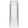 Cesta gaviones forma arco hierro galvanizado 200x50x120/140 cm de vidaXL, Maceteros y jardineras - Ref: Foro24-153476, Precio...