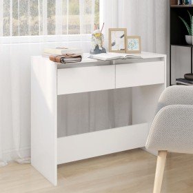 Mesa consola de madera contrachapada blanco 89x41x76,5 cm en Mesas auxiliares | Comprar online en Foru.es