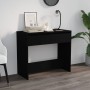Mesa consola de madera contrachapada negro 89x41x76,5 cm en Mesas auxiliares | Comprar online en Foru.es