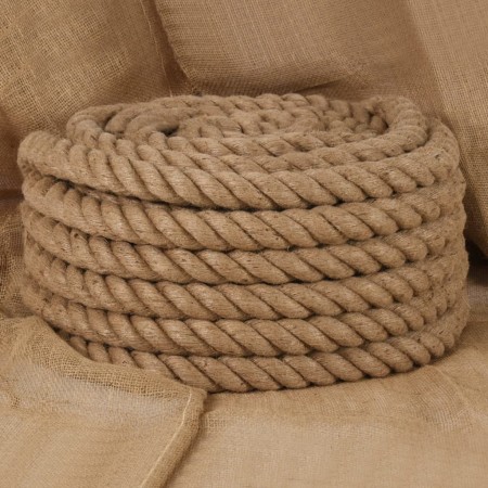 Cuerda de yute 10 m de longitud y 36 mm de grosor de vidaXL, Sogas y cuerdas metálicas - Ref: Foro24-153773, Precio: 65,92 €,...