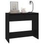 Mesa consola de madera contrachapada negro 89x41x76,5 cm en Mesas auxiliares | Comprar online en Foru.es