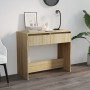 Mesa consola de madera contrachapada roble Sonoma 89x41x76,5 cm en Mesas auxiliares | Comprar online en Foru.es