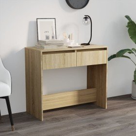 Mesa consola de madera contrachapada roble Sonoma 89x41x76,5 cm en Mesas auxiliares | Comprar online en Foru.es