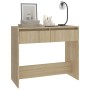 Mesa consola de madera contrachapada roble Sonoma 89x41x76,5 cm en Mesas auxiliares | Comprar online en Foru.es