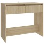 Mesa consola de madera contrachapada roble Sonoma 89x41x76,5 cm en Mesas auxiliares | Comprar online en Foru.es