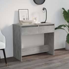 Mesa consola madera contrachapada gris hormigón 89x41x76,5 cm en Mesas auxiliares | Comprar online en Foru.es