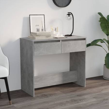 Mesa consola madera contrachapada gris hormigón 89x41x76,5 cm en Mesas auxiliares | Comprar online en Foru.es