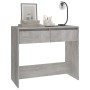 Mesa consola madera contrachapada gris hormigón 89x41x76,5 cm en Mesas auxiliares | Comprar online en Foru.es