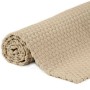 Alfombra rectangular algodón natural 160x230 cm de vidaXL, Alfombras - Ref: Foro24-345112, Precio: 86,70 €, Descuento: %