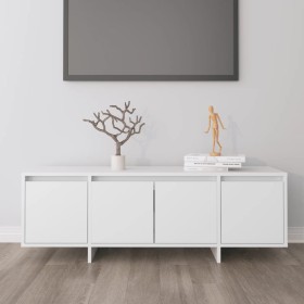 Mueble para TV madera contrachapada blanco 120x30x40,5 cm en Muebles TV | Comprar online en Foru.es