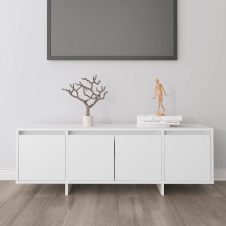 Mueble para TV madera contrachapada blanco 120x30x40,5 cm en Muebles TV | Comprar online en Foru.es
