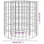 Brasero de gaviones hierro galvanizado Ø50 cm de vidaXL, Chimeneas - Ref: Foro24-153558, Precio: 55,07 €, Descuento: %