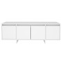 Mueble para TV madera contrachapada blanco 120x30x40,5 cm en Muebles TV | Comprar online en Foru.es
