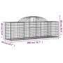 Cesta de gaviones forma arco hierro galvanizado 200x50x60/80 cm de vidaXL, Maceteros y jardineras - Ref: Foro24-153493, Preci...