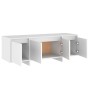 Mueble para TV madera contrachapada blanco 120x30x40,5 cm en Muebles TV | Comprar online en Foru.es