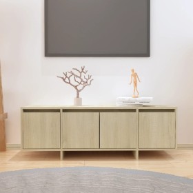Mueble para TV madera contrachapada roble Sonoma 120x30x40,5 cm en Muebles TV | Comprar online en Foru.es