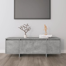 Mueble de TV madera contrachapada gris hormigón 120x30x40,5 cm en Muebles TV | Comprar online en Foru.es