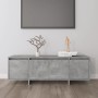 Mueble de TV madera contrachapada gris hormigón 120x30x40,5 cm en Muebles TV | Comprar online en Foru.es