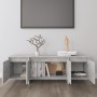 Mueble de TV madera contrachapada gris hormigón 120x30x40,5 cm en Muebles TV | Comprar online en Foru.es