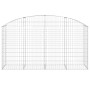 Cesta gaviones forma arco hierro galvanizado 200x50x100/120 cm de vidaXL, Maceteros y jardineras - Ref: Foro24-153475, Precio...