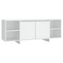 Mueble para TV madera contrachapada blanco 130x35x50 cm en Muebles TV | Comprar online en Foru.es