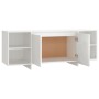 Mueble para TV madera contrachapada blanco 130x35x50 cm en Muebles TV | Comprar online en Foru.es