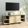 Mueble para TV madera contrachapada roble Sonoma 130x35x50 cm en Muebles TV | Comprar online en Foru.es