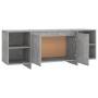 Mueble para TV madera contrachapada gris hormigón 130x35x50 cm en Muebles TV | Comprar online en Foru.es