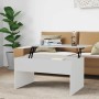 Mesa de centro madera contrachapada blanco 80x50,5x41,5 cm en Mesas de centro | Comprar online en Foru.es