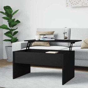 Mesa de centro madera de ingeniería negra 80x50,5x41,5 cm en Mesas de centro | Comprar online en Foru.es