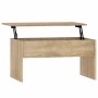 Mesa de centro madera ingeniería roble Sonoma 80x50,5x41,5 cm en Mesas de centro | Comprar online en Foru.es