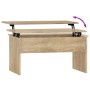 Mesa de centro madera ingeniería roble Sonoma 80x50,5x41,5 cm en Mesas de centro | Comprar online en Foru.es