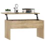 Mesa de centro madera ingeniería roble Sonoma 80x50,5x41,5 cm en Mesas de centro | Comprar online en Foru.es