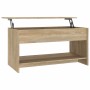 Mesa de centro madera de ingeniería roble Sonoma 102x50x52,5 cm en Mesas de centro | Comprar online en Foru.es