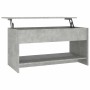 Mesa de centro madera de ingeniería gris hormigón 102x50x52,5cm en Mesas de centro | Comprar online en Foru.es