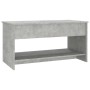 Mesa de centro madera de ingeniería gris hormigón 102x50x52,5cm en Mesas de centro | Comprar online en Foru.es