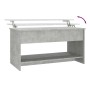 Mesa de centro madera de ingeniería gris hormigón 102x50x52,5cm en Mesas de centro | Comprar online en Foru.es