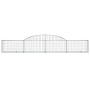 Cesta de gaviones forma arco hierro galvanizado 300x30x40/60 cm de vidaXL, Maceteros y jardineras - Ref: Foro24-153502, Preci...