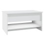 Mesa de centro madera contrachapada blanca 80x50x40 cm en Mesas de centro | Comprar online en Foru.es